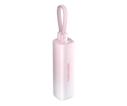 Powerbank Vention Powerbank 20W PD USB-C Lightning 5000 mAh różowyi gradient
